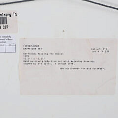 Jim Davis Animation Cell “Garfield Holding the Shovel”, circa 1999