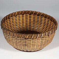 Irving Burnside Open Round Shallow Nantucket Basket