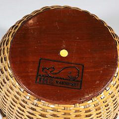 Irving Burnside Open Round Shallow Nantucket Basket
