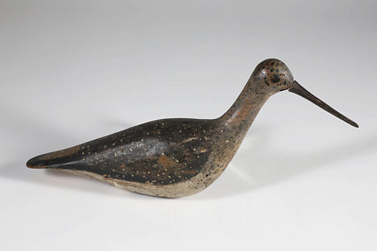 Antique Barnegat New Jersey Yellow Legs Shorebird Decoy, 19th Century