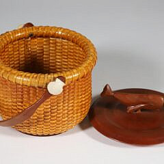 Ben Spychalski Small Small Round Swing Handle Nantucket Basket