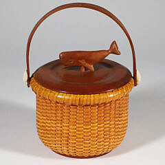 Ben Spychalski Small Small Round Swing Handle Nantucket Basket