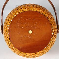 Ben Spychalski Small Small Round Swing Handle Nantucket Basket
