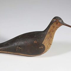 Antique American Folk Art Shorebird Decoy, Original Paint