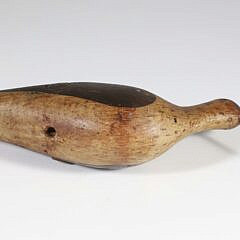 Antique American Folk Art Shorebird Decoy, Original Paint