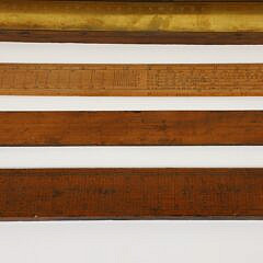 Boxed Brass Flat Rule By H. Hughes & Son, London