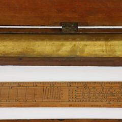 Boxed Brass Flat Rule By H. Hughes & Son, London