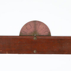 Brass and Wood Directional Rule by L. Morgan & Son, 650 E. 12 Street, New York