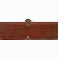 Brass and Wood Directional Rule by L. Morgan & Son, New York