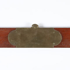 Brass and Wood Directional Rule by L. Morgan & Son, New York
