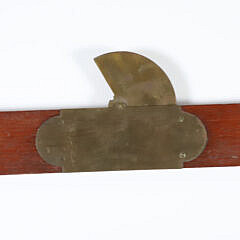 Brass and Wood Directional Rule by L. Morgan & Son, New York