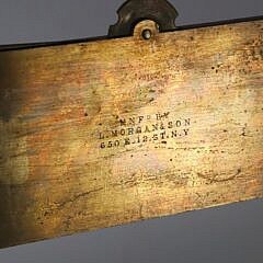 Brass and Wood Directional Rule by L. Morgan & Son, New York