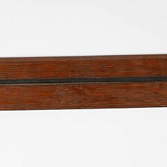 Antique Wood Rolling Parallel Rule with Ivory and Brass Fittings