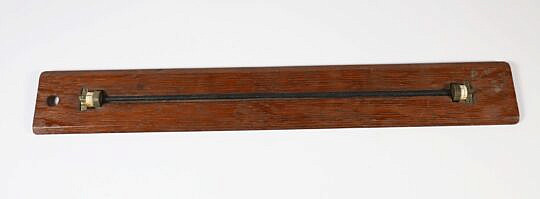 Antique Wood Rolling Parallel Rule with Ivory and Brass Fittings