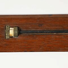 Antique Wood Rolling Parallel Rule with Brass Fittings