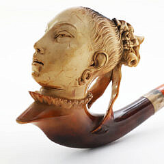 Fine Meerschaum Pipe Depicting the Bust of a Lady