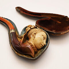 Fine Meerschaum Pipe Depicting the Bust of a Lady