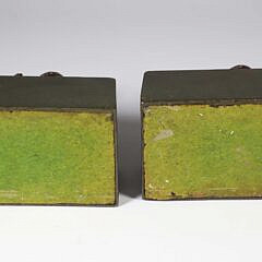 Pair of “Sleeping Beauty” Cast Iron Gilded Bookends by Noble Ironworks, circa 1925