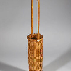 Paul Willer Nantucket Basket Woven Bud Vase, circa 1979