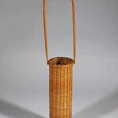 Paul Willer Nantucket Basket Woven Bud Vase, circa 1979