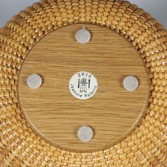 Jean M. Valerio Woven Round Swing Handle Nantucket Basket, circa 2016