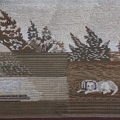 Large English Regency Needlework, 19th Century