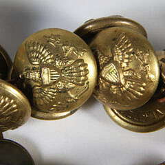 Bag of Vintage Brass Military Buttons