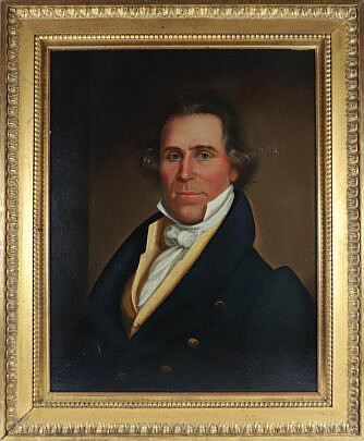 Oil on Panel Portrait of a Sea Capitan, circa 1840