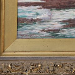 Alexander M. Fleming Oil on Canvas “Rocky Shoreline”, 19th Century