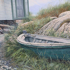 Paul Lipp Oil on Masonite “Brant Point Lighthouse Nantucket”