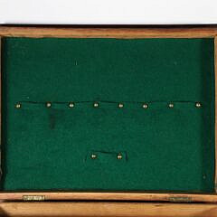 Oak and Ebony Star Inlaid Work Box, 19th Century