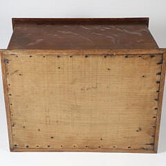 Oak and Ebony Star Inlaid Work Box, 19th Century