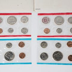 Four 1972 Uncirculated Treasury Mint Coin Sets