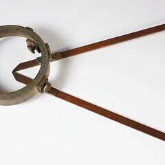 19th Century Brass and Wood Station Pointer