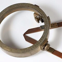 19th Century Brass and Wood Station Pointer