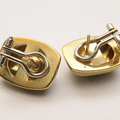 Pair of 18K Gold Rope Earrings