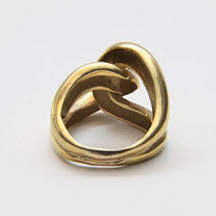 Gold Knot Ring, Stamped KT