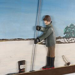 Billy Dexter 3D Wood Carving on Oil Panel “Ice Eeler West Polpis Harbor”