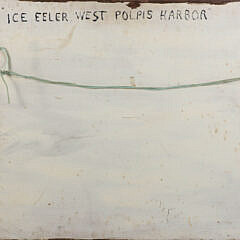 Billy Dexter 3D Wood Carving on Oil Panel “Ice Eeler West Polpis Harbor”
