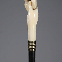 Delicate Carved Lady’s Walking Stick, circa 1870