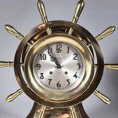 Vintage Chelsea Brass Ship’s Bell Clock, by Chelsea Clock Co., Boston, USA