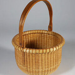 Judy Bush Sloan Round Swing Handle Nantucket Basket