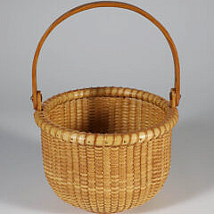Judy Bush Sloan Round Swing Handle Nantucket Basket, circa 2009