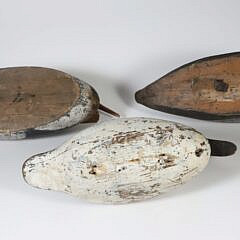Three Antique American Folk Art Duck Decoys
