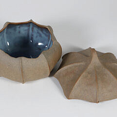 4 Vintage Mid Century Barbara Walch Stoneware Art Pottery Vessels