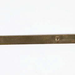 J.W. Strange Brass Chart Protractor, Pat. 1876