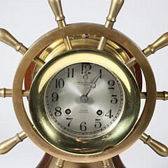 Brass Chelsea Mariner Ship’s Bell Clock, Terheyden Co. Pittsburg