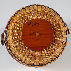 Bud Sloan Contemporary Round Open Swing Handle Nantucket Basket