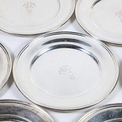 Twelve S. Kirk & Son Inc. Sterling Silver Bread Plates, Baltimore, circa 1925-1932