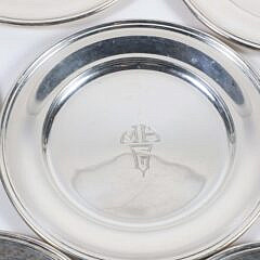 Twelve S. Kirk & Son Inc. Sterling Silver Bread Plates, Baltimore, circa 1925-1932